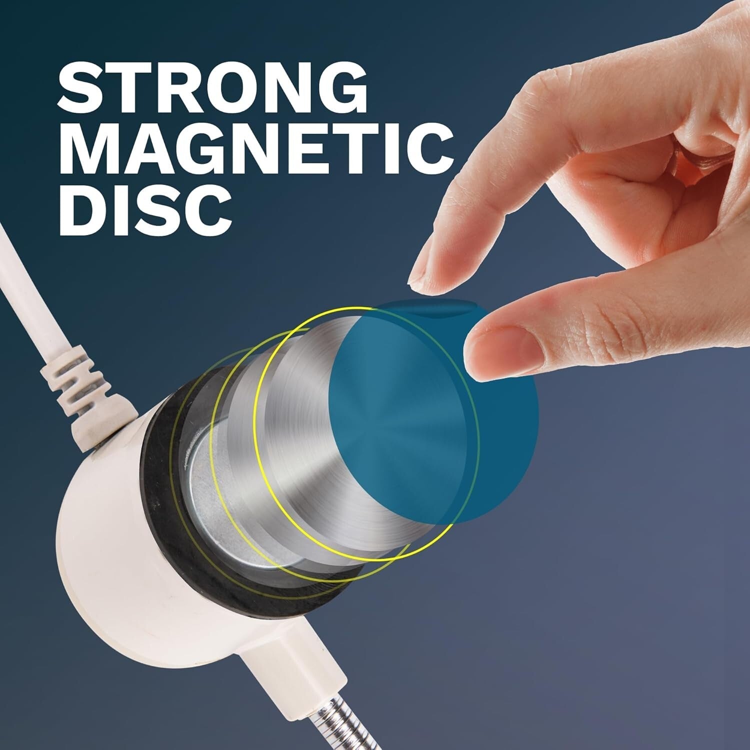 Adjustable 14'' LED Work Lights with Magnetic Base - Perfect for Crafts & Sewing