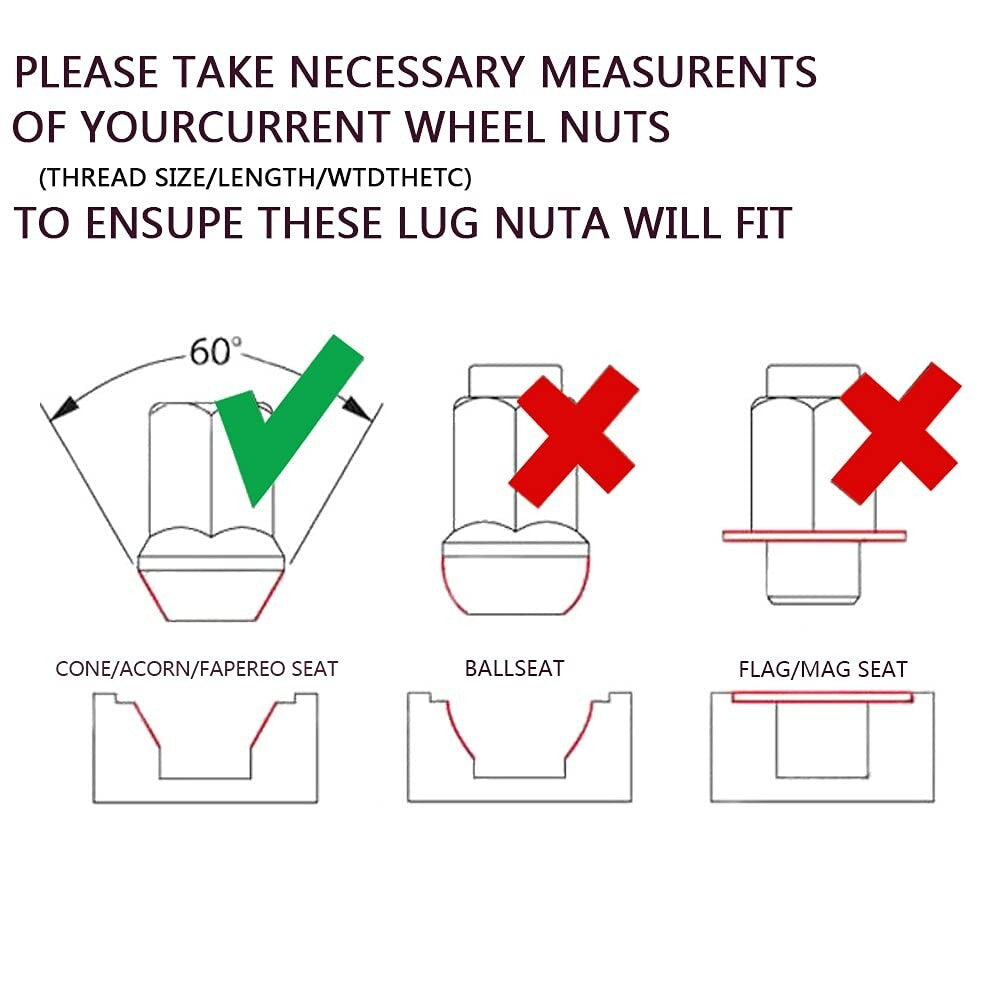 Durable M12x1.5 Racing Locknut Set in Red - Perfect for Vehicle Customization