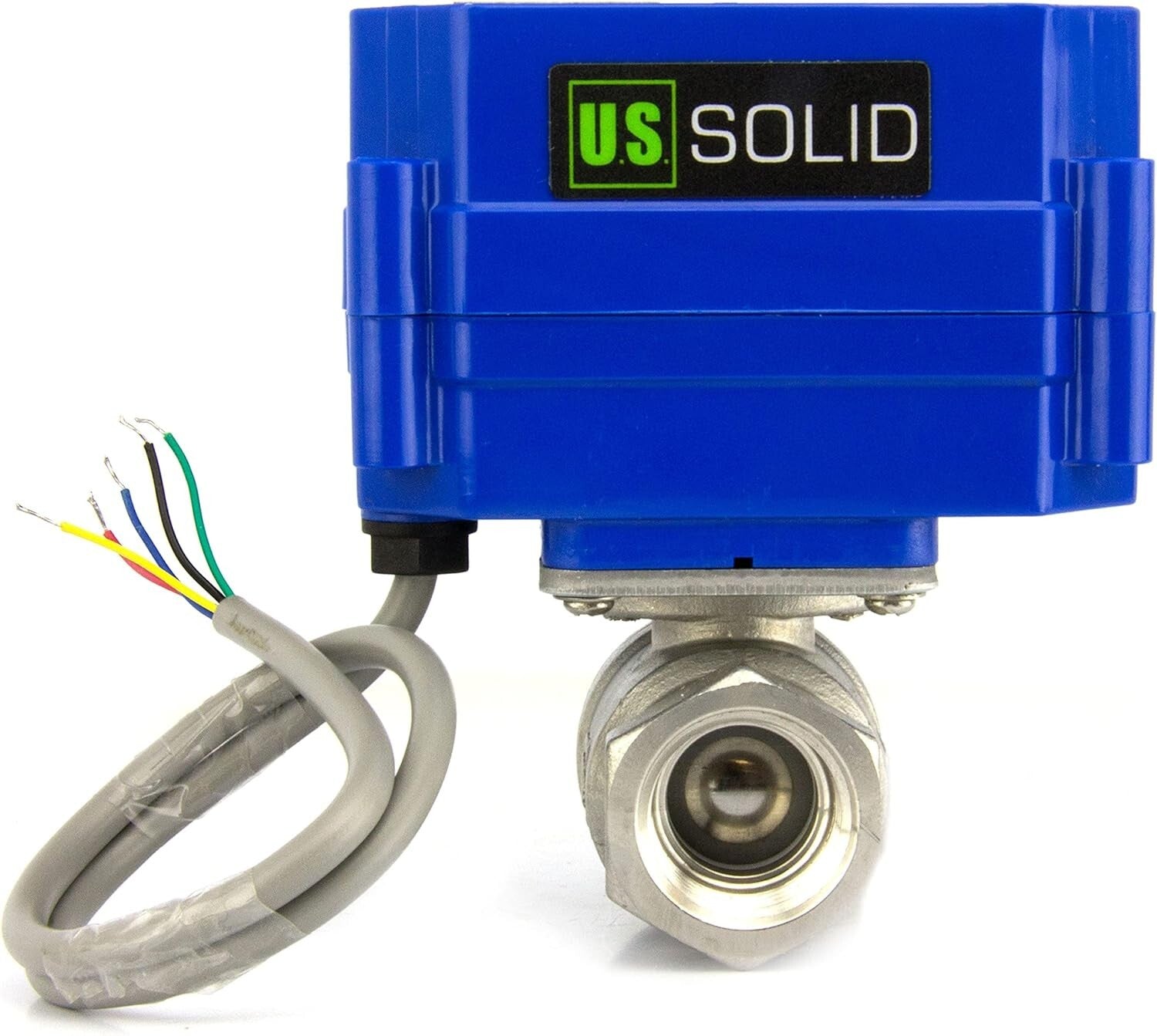 Energy-Efficient 1/2" Motorized Ball Valve - 9-24V DC, Ideal for Automation