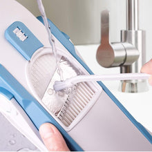 Load image into Gallery viewer, Light Blue Mandoline Slicer - Versatile Veggie Cutter with Safety Lock Mechanism