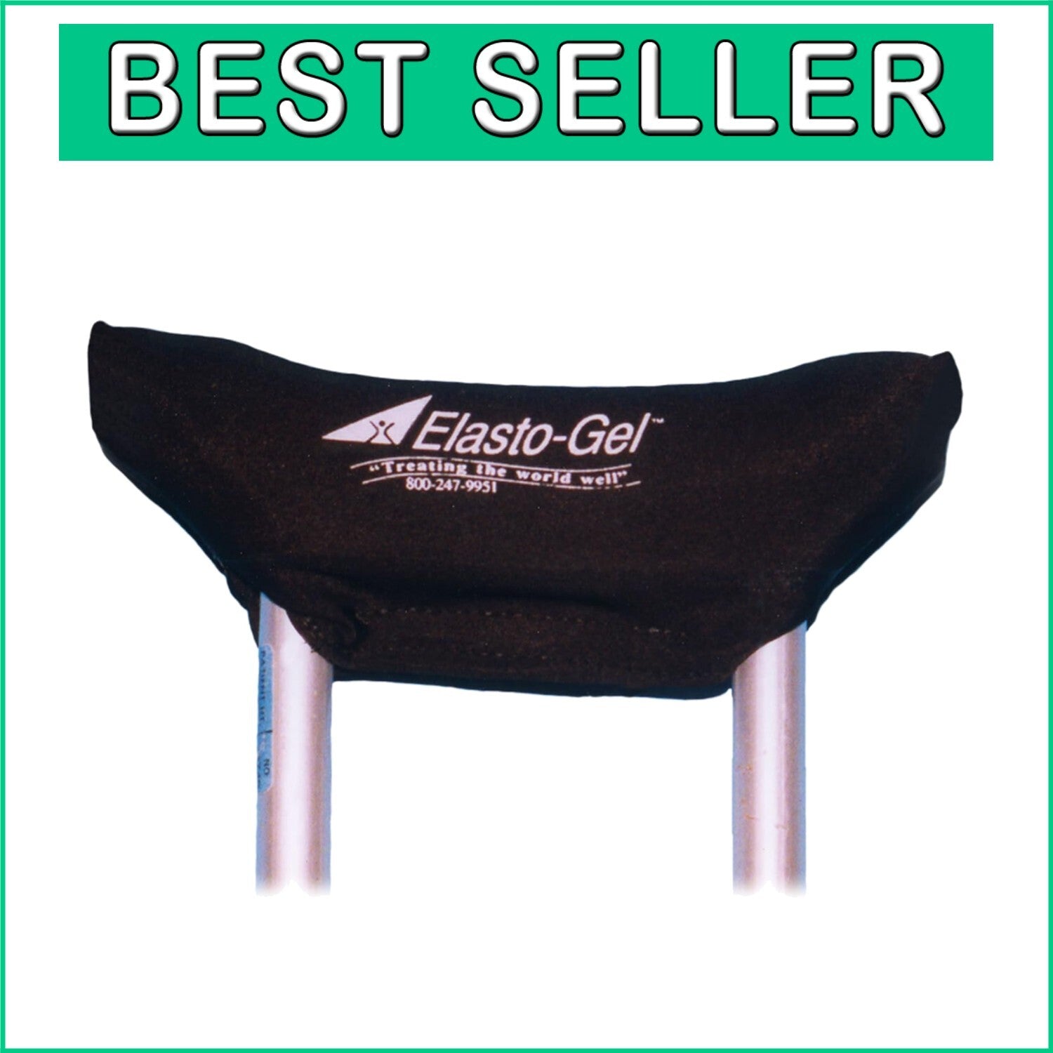 Crutch-Mate Waterproof Gel Crutch Pads - Ultimate Comfort & Protection, Pair