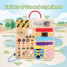 Load image into Gallery viewer, All-in-One Montessori Busy Board for Kids 1-3 - Fun Educational Learning Tool