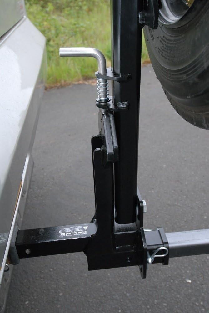 Secure and Easy-to-Install Motorhome Spare Tire Carrier - 400 lb Tongue Weight
