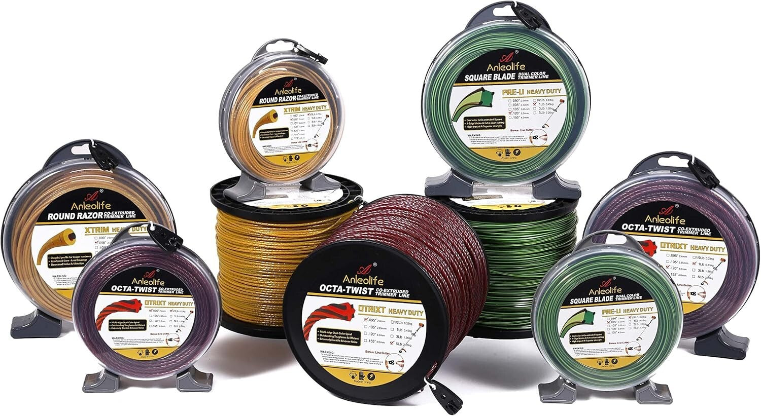 .095-Inch by 1536-ft Multi-Edge Heavy Duty Trimmer Line with Bonus Cutting Tools