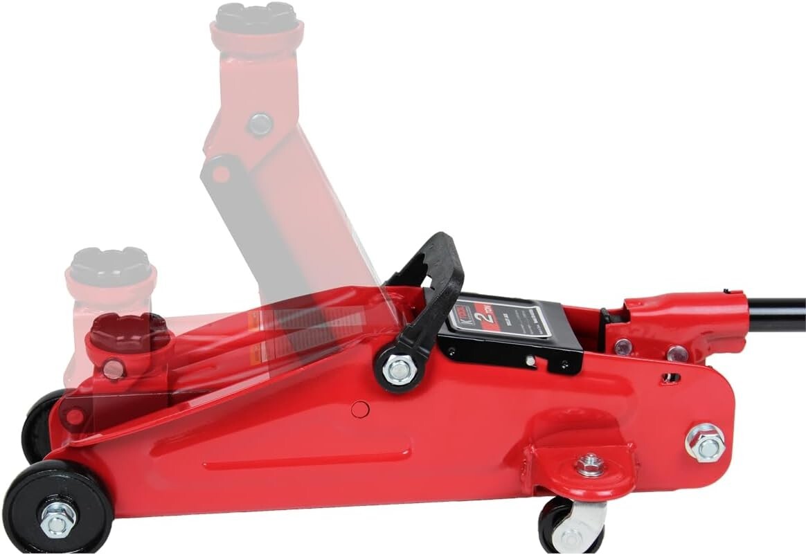 2 Ton Hydraulic Trolley Floor Jack with 13” Lift - Heavy Duty Steel Construction