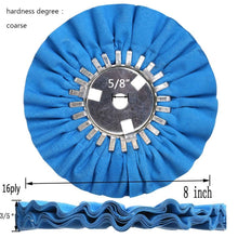 Load image into Gallery viewer, 7-Piece Airway Buffing Wheel Kit for Angle Grinder - 8" Diameter Cloth Set