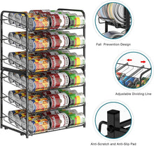 Load image into Gallery viewer, Versatile Can Dispenser Rack - Holds Up to 72 Cans, Rust-Resistant, Modern Style
