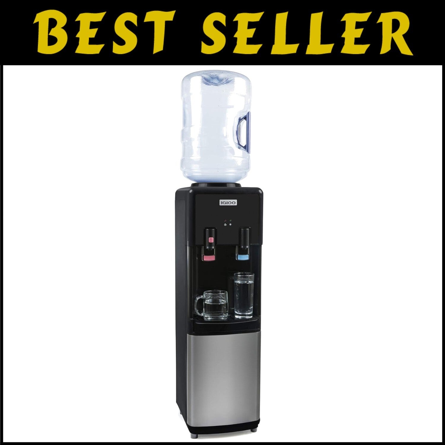 Elegant Top Load Water Dispenser for Instant Hot & Cold Water at Home or Office