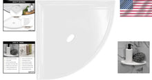Load image into Gallery viewer, Retrofit 8-Inch Corner Shower Shelf with Drainage for Organized Bathroom Spaces