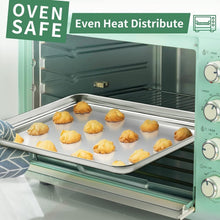 Load image into Gallery viewer, Versatile Cookie Baking Sheets - 2 Piece Set, 23.54 x 15.67 Inch Stainless Steel