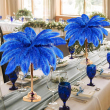 Load image into Gallery viewer, Natural 14-16 Inch Blue Ostrich Feathers - Perfect for Wedding Centerpieces