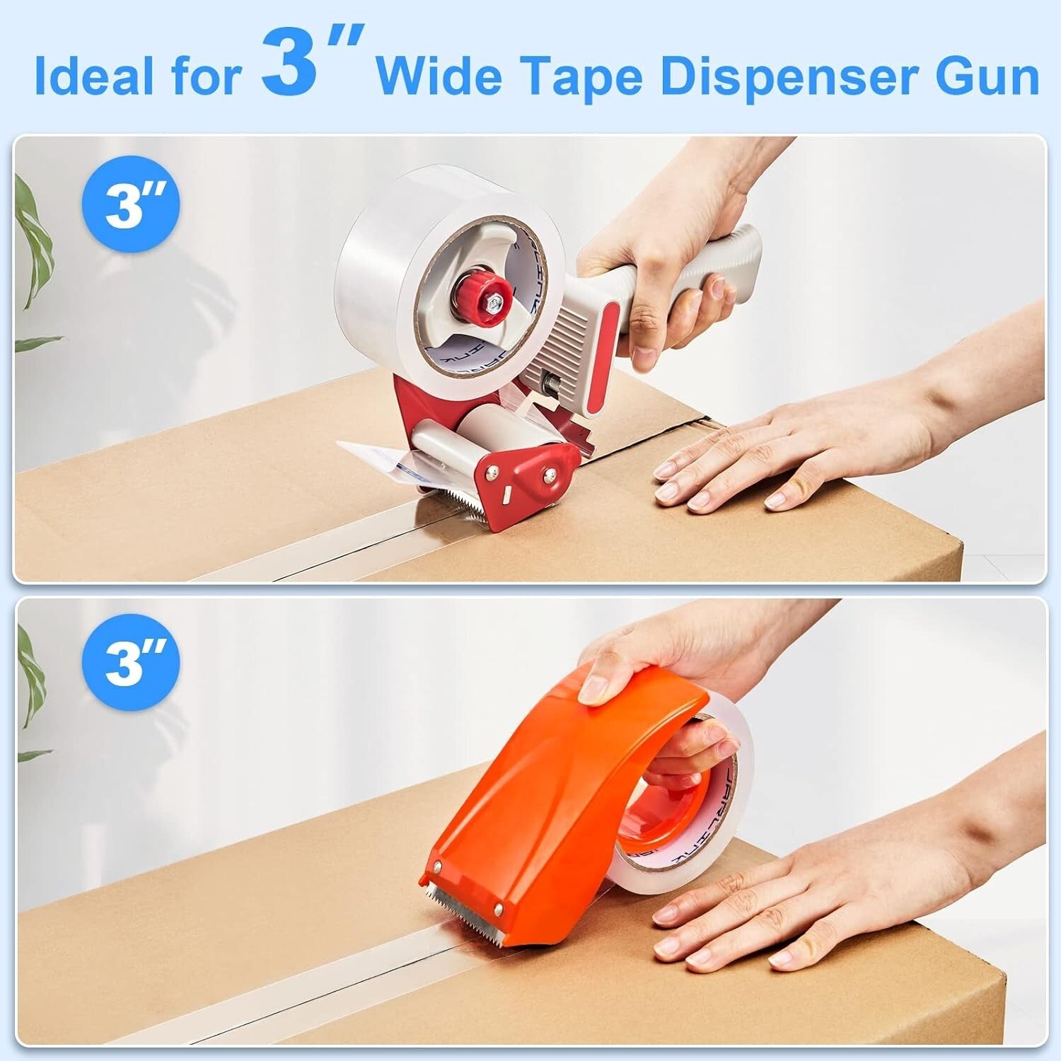 Clear BOPP Packing Tape - 36 Rolls, 2.7mil Thick, Perfect for Home & Office Use