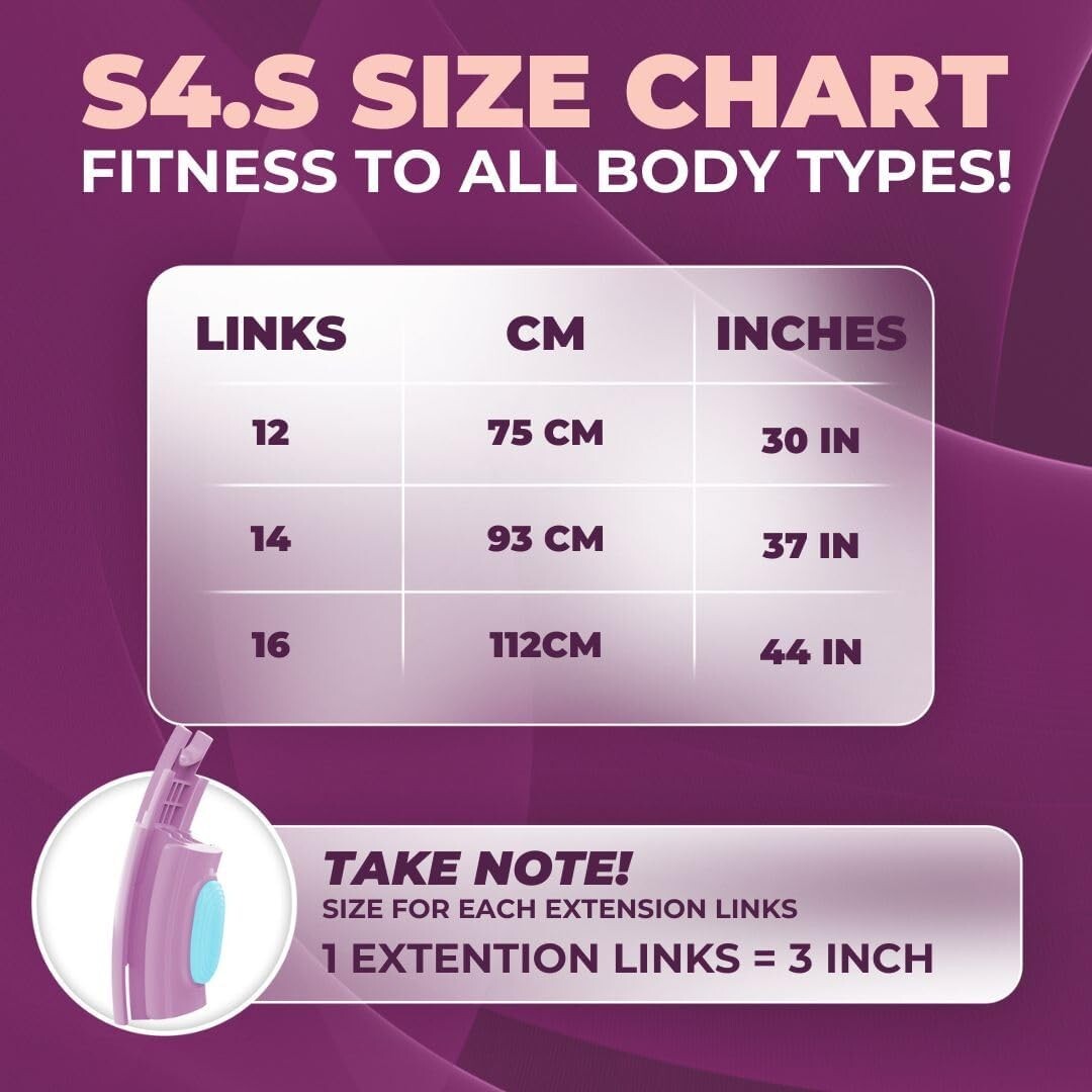 Adjustable Infinity Weighted Hula Hoop for Belly Fat Loss - Track Your Progress