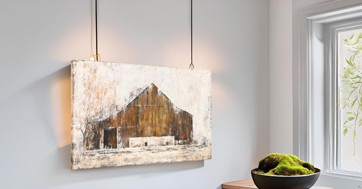 Beautiful 28x20 Rustic Barn Canvas Wall Art - Ready to Hang Farmhouse Charm