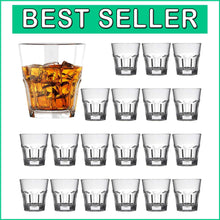 Load image into Gallery viewer, Stylish Round Shot Glasses Set - 20 Count Elegant Glassware for Every Occasion