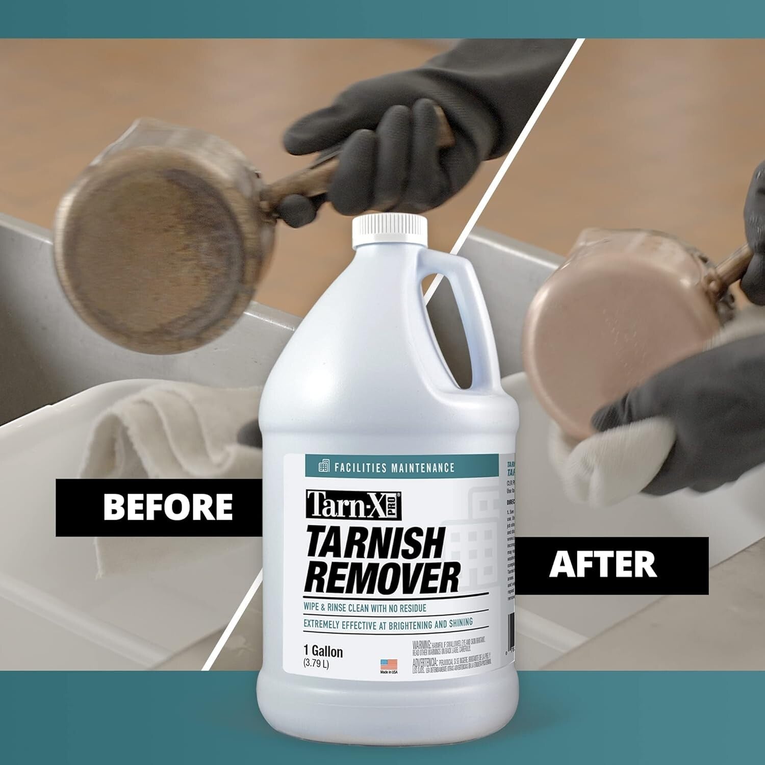 CLR PRO Tarnish Remover 128 fl oz - Effective for Sterling Silver & Jewelry