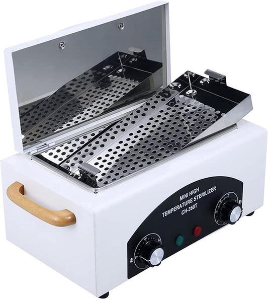 Efficient Nail and Dental Tool Sterilizer with Adjustable Temperature Control
