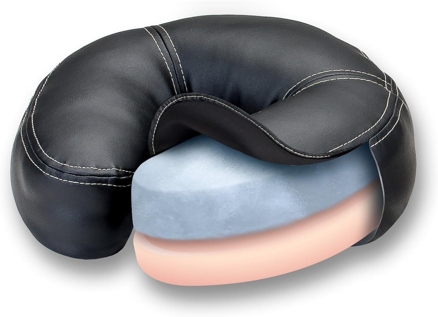 Luxurious Rubber Coated Face Cradle with Soft-Petal Support for Optimal Comfort