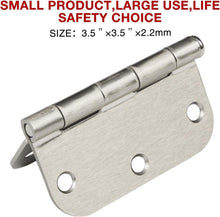 Load image into Gallery viewer, Versatile 3.5" Brushed Nickel Hinges Set - 42 Pack with 252 Screws Included