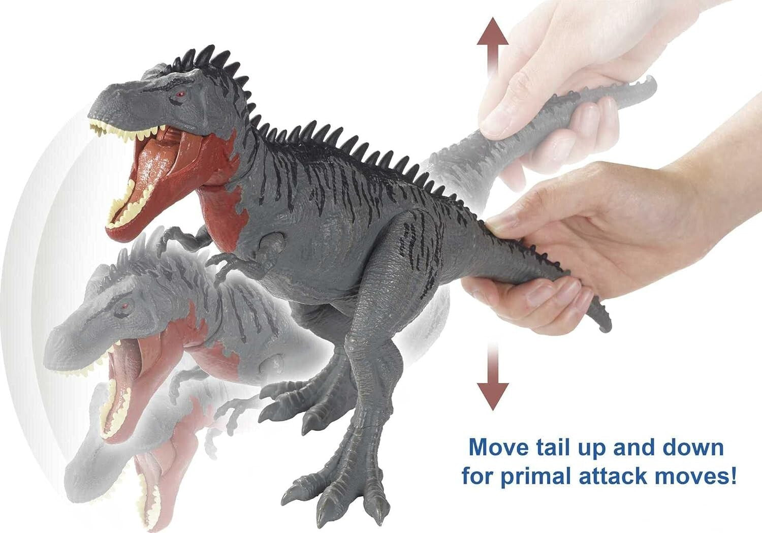 Interactive Jurassic World Tarbosaurus Dinosaur Action Figure - Chomping Motion