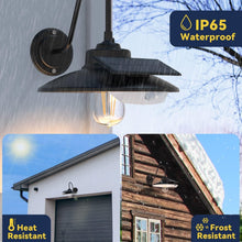 Load image into Gallery viewer, IP65 Waterproof Vintage Solar Wall Light with 3 Lighting Modes &amp; Remote Control