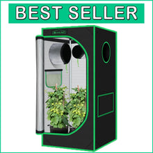 Load image into Gallery viewer, Alloy Steel Frame Hydroponic Grow Tent 24"x24"x48" - Sturdy Plant Environment