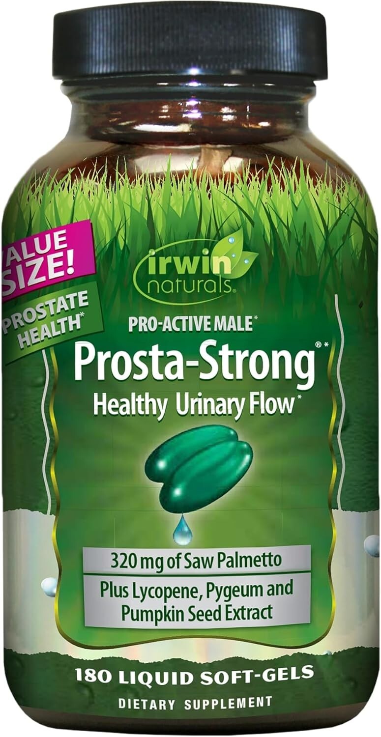 Prosta-Strong Prostate Health Softgels with Saw Palmetto & Lycopene - 180 Count