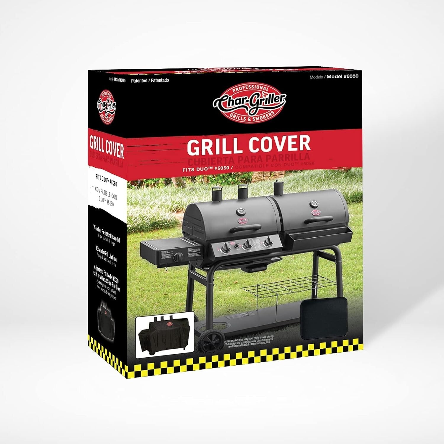 Weather-Resistant Expandable Grill Cover for 3-Burner Propane & Charcoal Grills