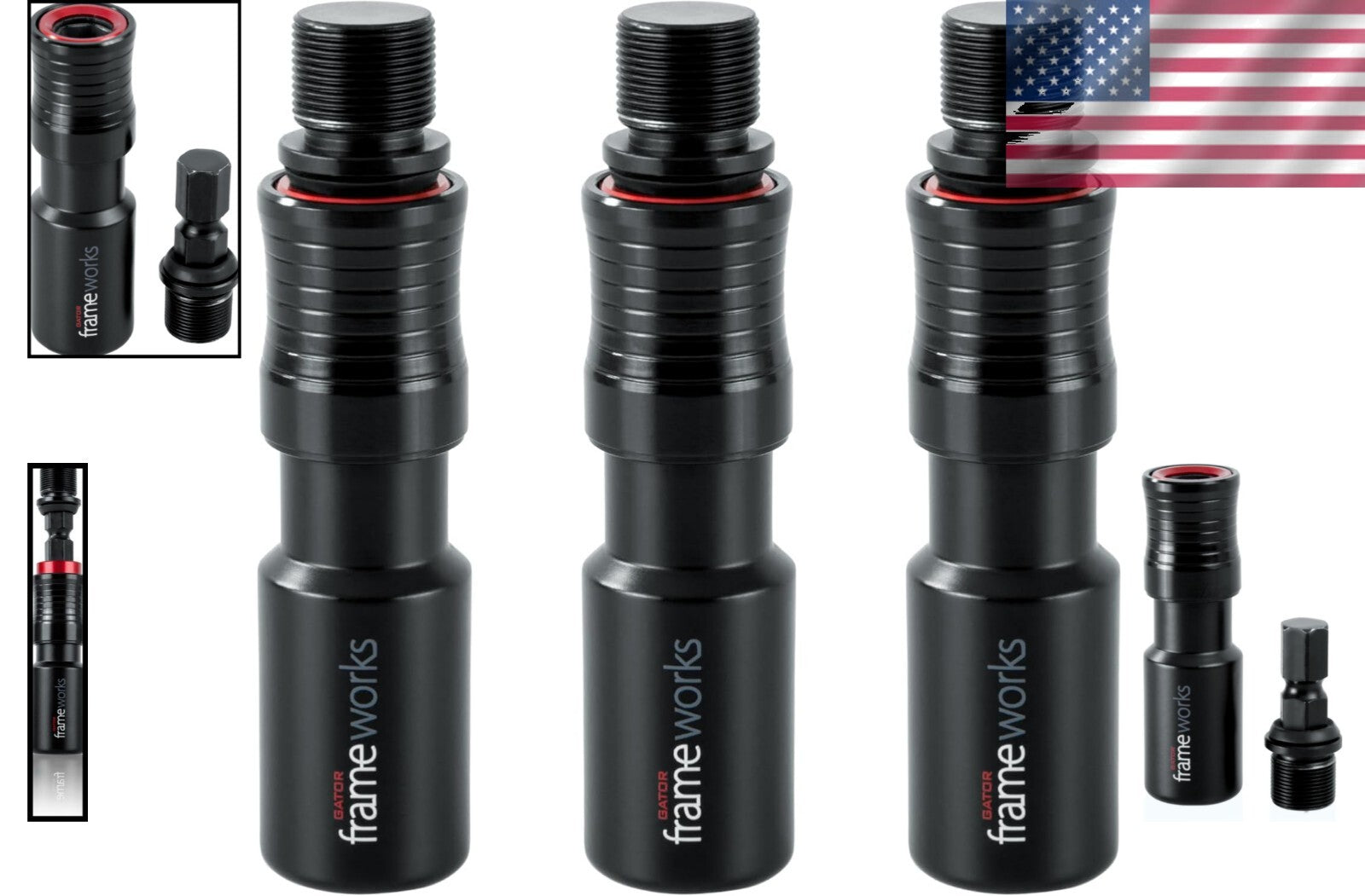 Enhanced 3-Pack Quick-Release Microphone Attachments for Professionals