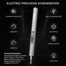 Load image into Gallery viewer, Portable 144-Piece Electric Precision Screwdriver with Adjustable Torque Control
