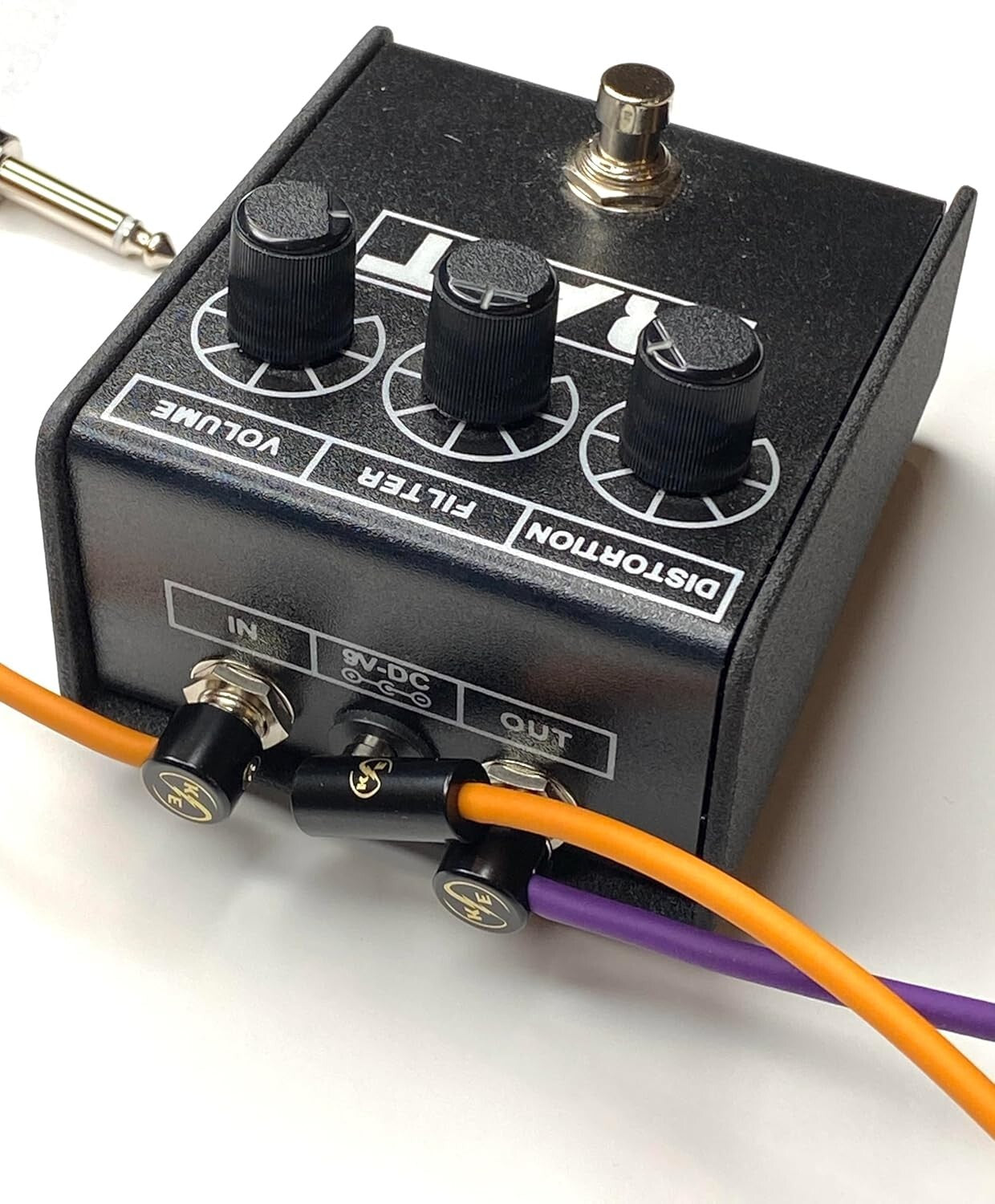 6-Pack Orange Solderless Guitar Pedal Patch Cables - Easy Customization Kit