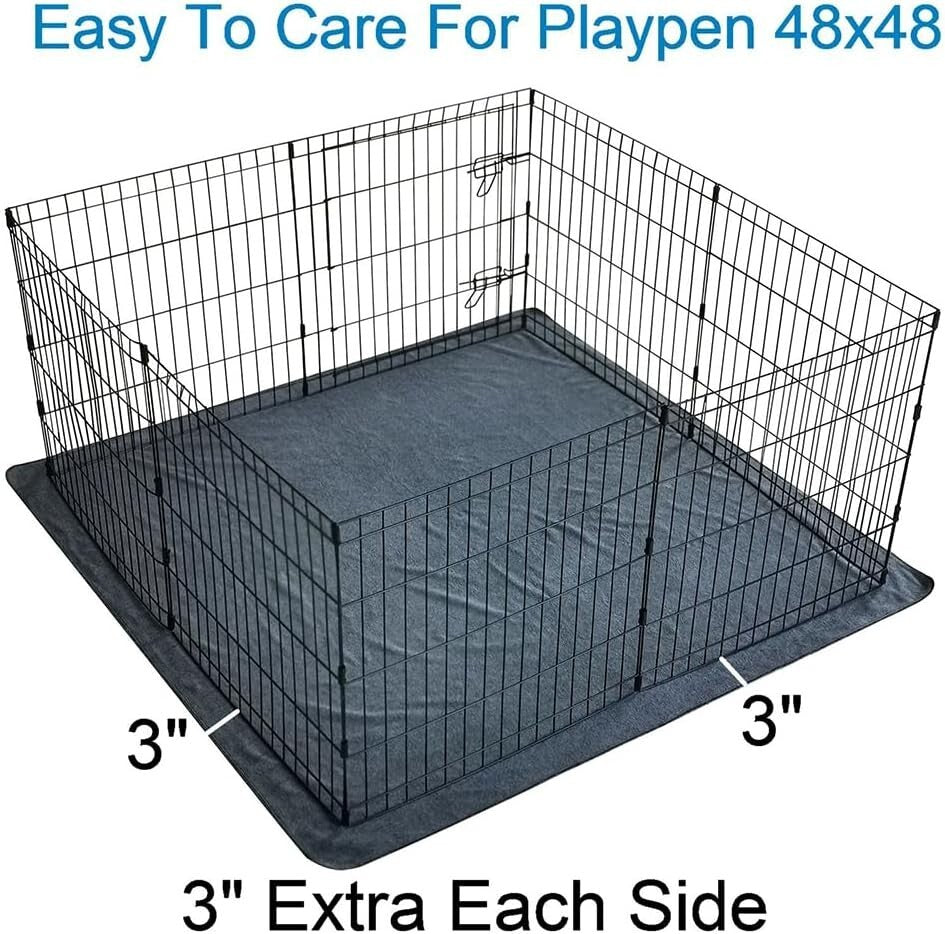 Eco-Friendly 54"x54" Multi-Use Pet Pad Set - Waterproof, Non-Slip, and Reusable