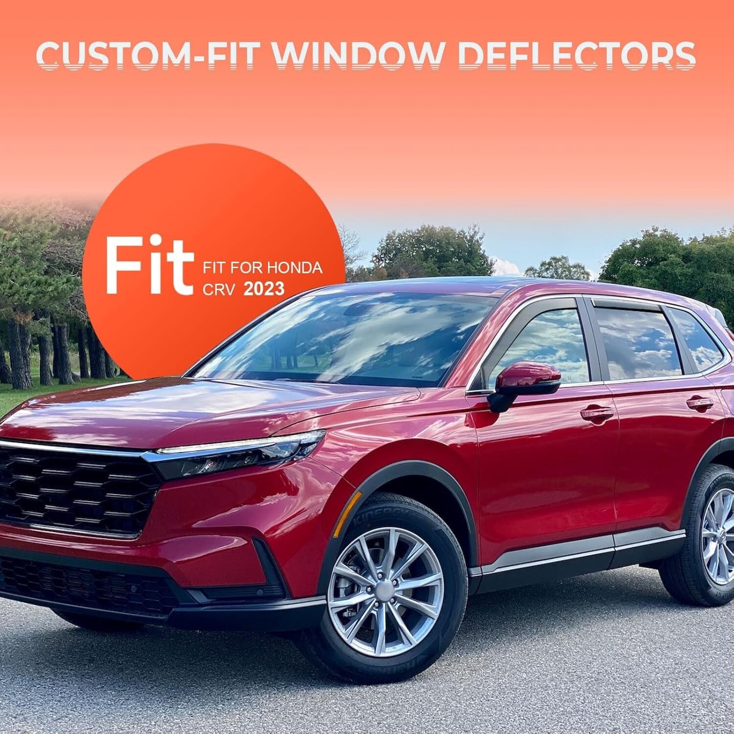 Aerodynamic Window Deflectors for 2023-2024 Honda CR-V EX Sport Touring Models