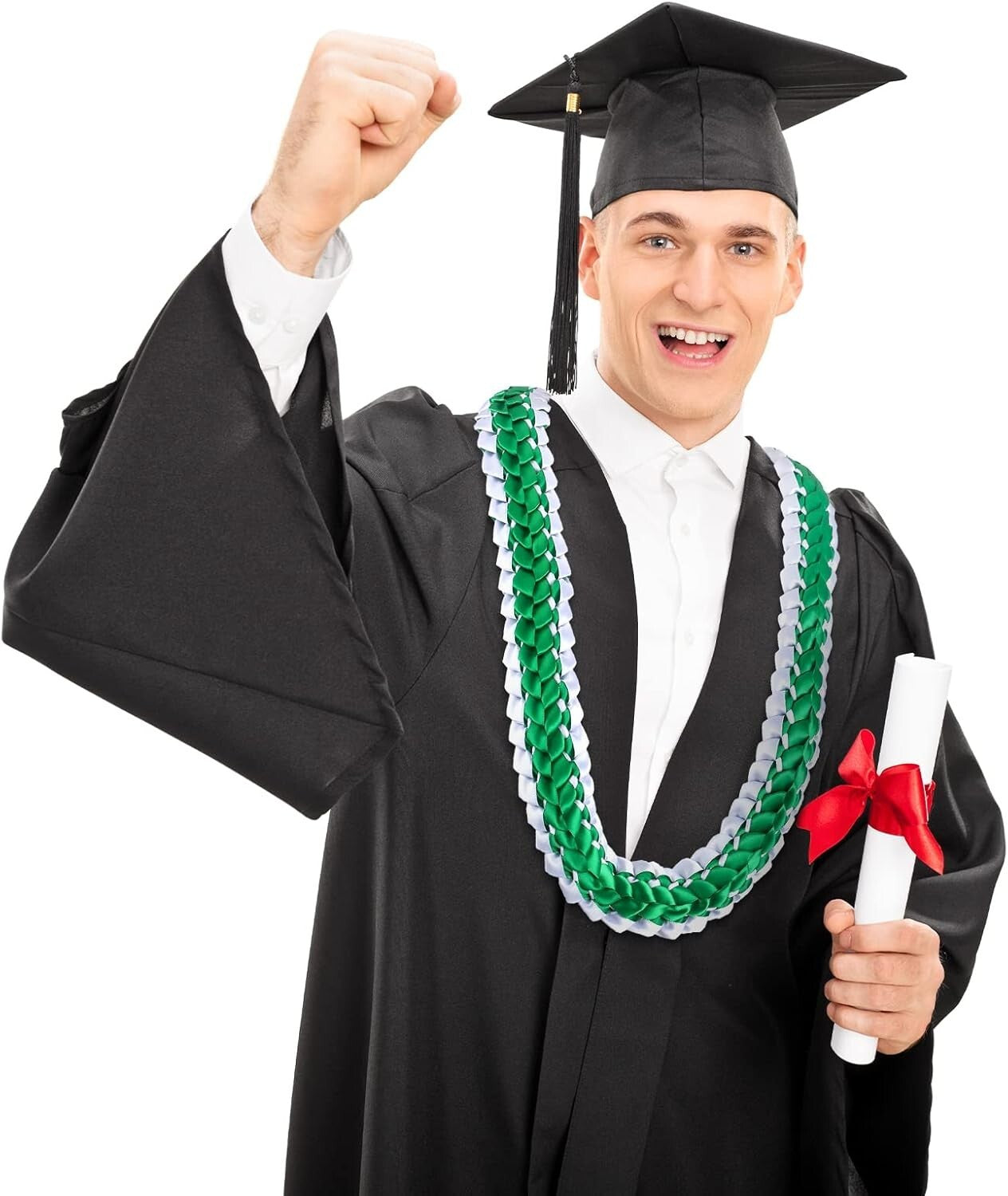 Customizable Graduation Necklace Leis – Elegant Class of 2025 Ribbons with Style