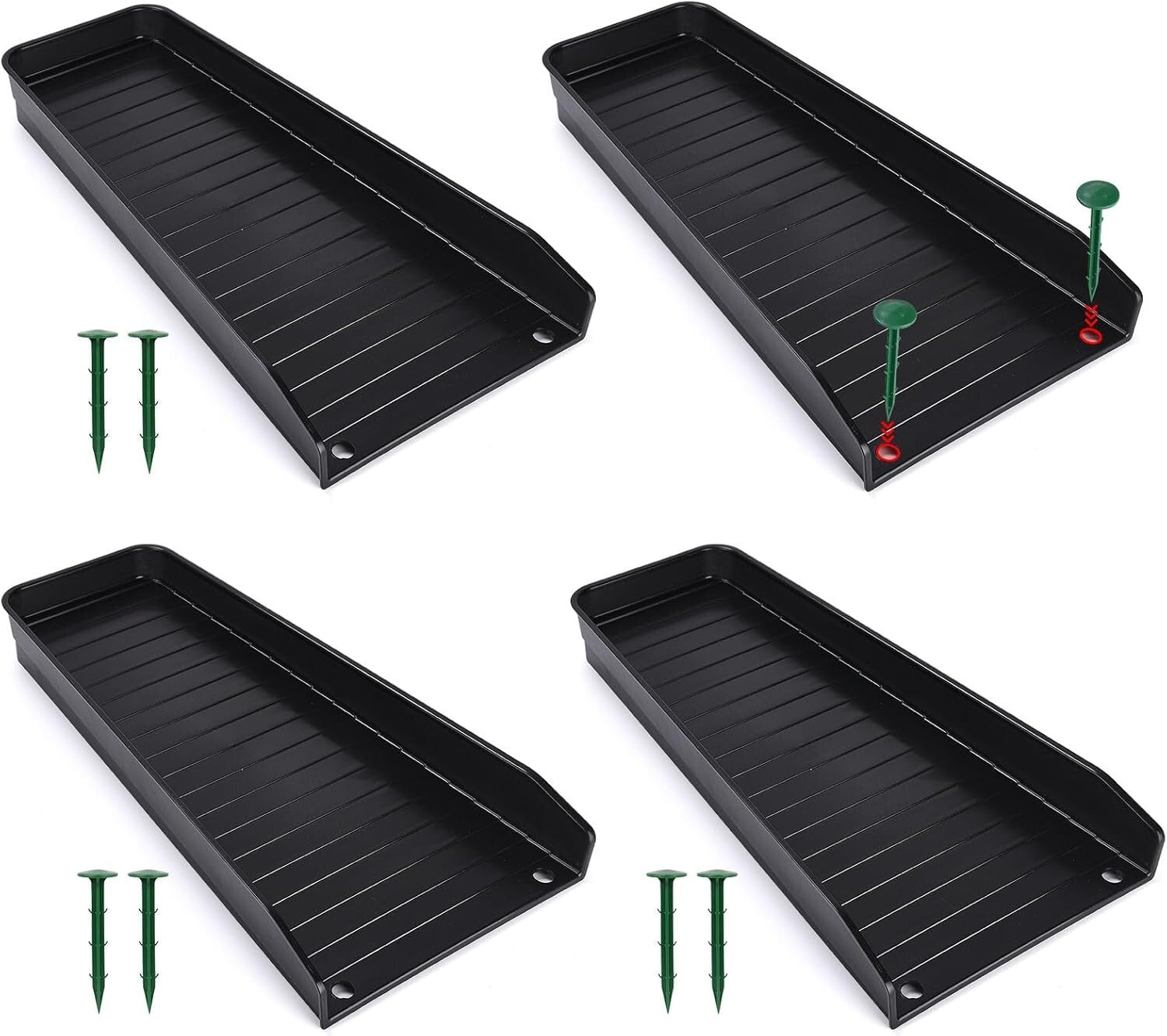 Easy Install 4-Pack Gutter Downspout Extensions - Protect Your Home's Foundation