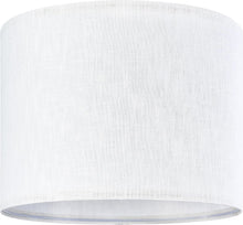 Load image into Gallery viewer, Easy Assembly White Linen Drum Lampshades - 16" Large Set of 2 for Versatile Use