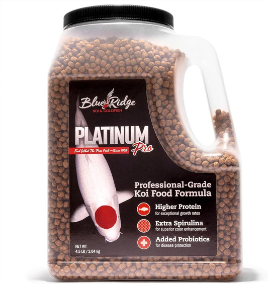 Blue Ridge Koi Food 4.5lbs - Proven Color Enhancer & Easy Digestible Pellets
