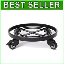 Load image into Gallery viewer, 16" Heavy Duty Metal Plant Caddy with Wheels for Indoor &amp; Outdoor Use