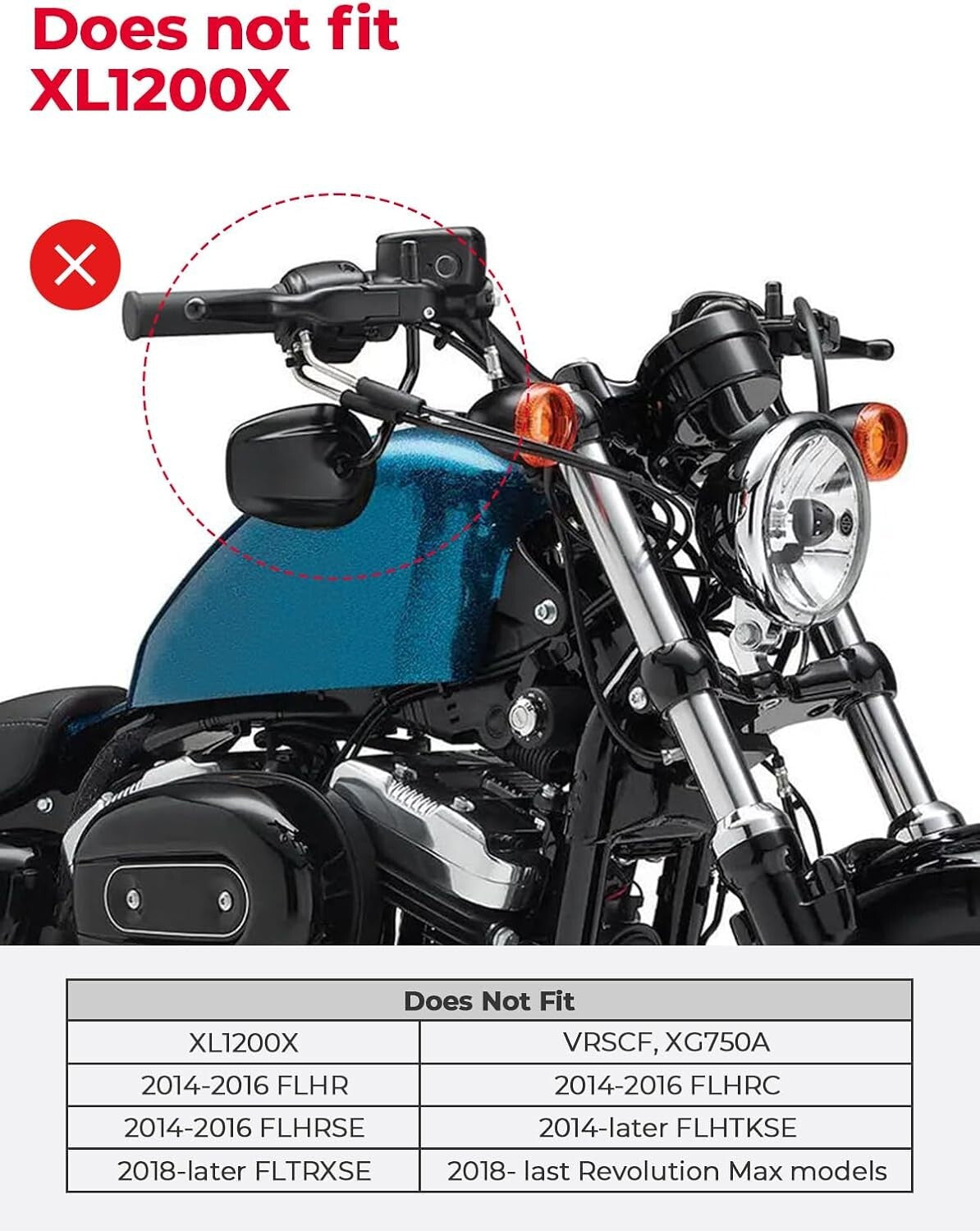 360-Degree Adjustable M8 Motorcycle Mirrors for Sportster & Touring Models