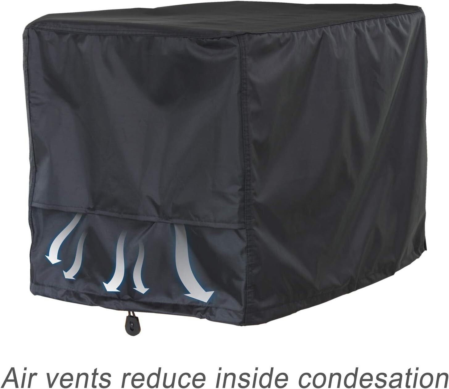Custom Fit Waterproof Generator Cover 30x30 for All Seasons Protection - Black