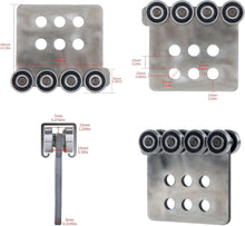 Load image into Gallery viewer, Versatile 4PCS 8-Wheel Trolley Roller Assembly for Strut Channels – Heavy Load