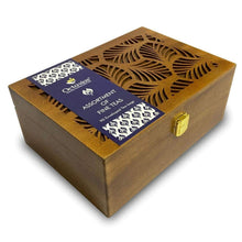Load image into Gallery viewer, 6 Flavors of Black &amp; Green Tea in Leafcut Design Box - Perfect Gift Idea