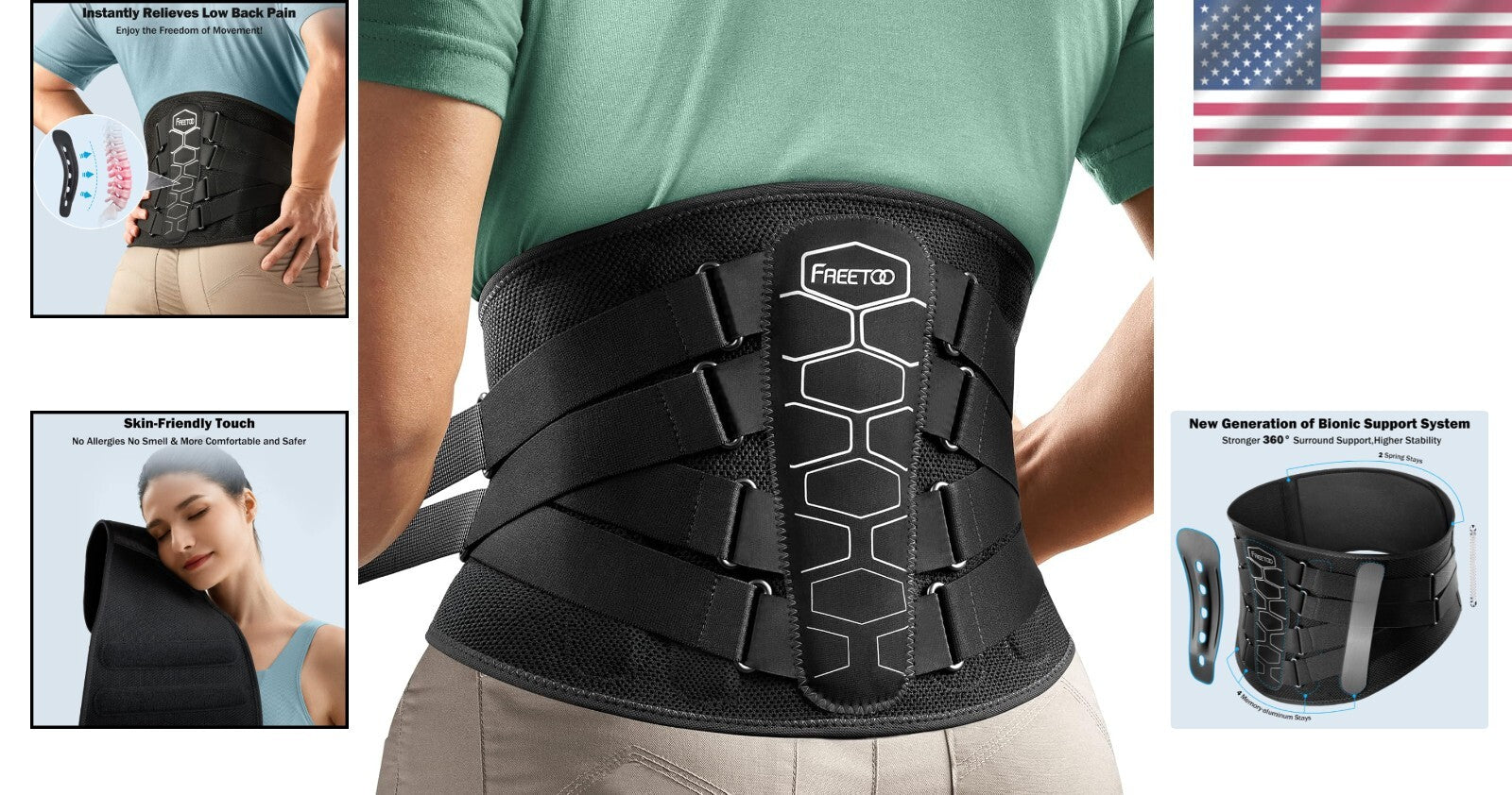 Ultimate Lumbar Support Belt for Herniated Disc, Sciatica Relief - Unisex Fit