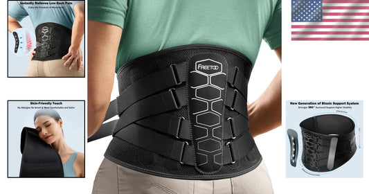Ultimate Lumbar Support Belt for Herniated Disc, Sciatica Relief - Unisex Fit