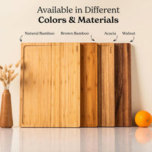 Load image into Gallery viewer, Set of 3 Elegant Walnut Wood Cutting Boards with Holder for Kitchen Organization