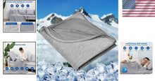 Load image into Gallery viewer, Ultra-Soft Cooling Blanket for Camping &amp; Travel - Easy Care &amp; Lightweight
