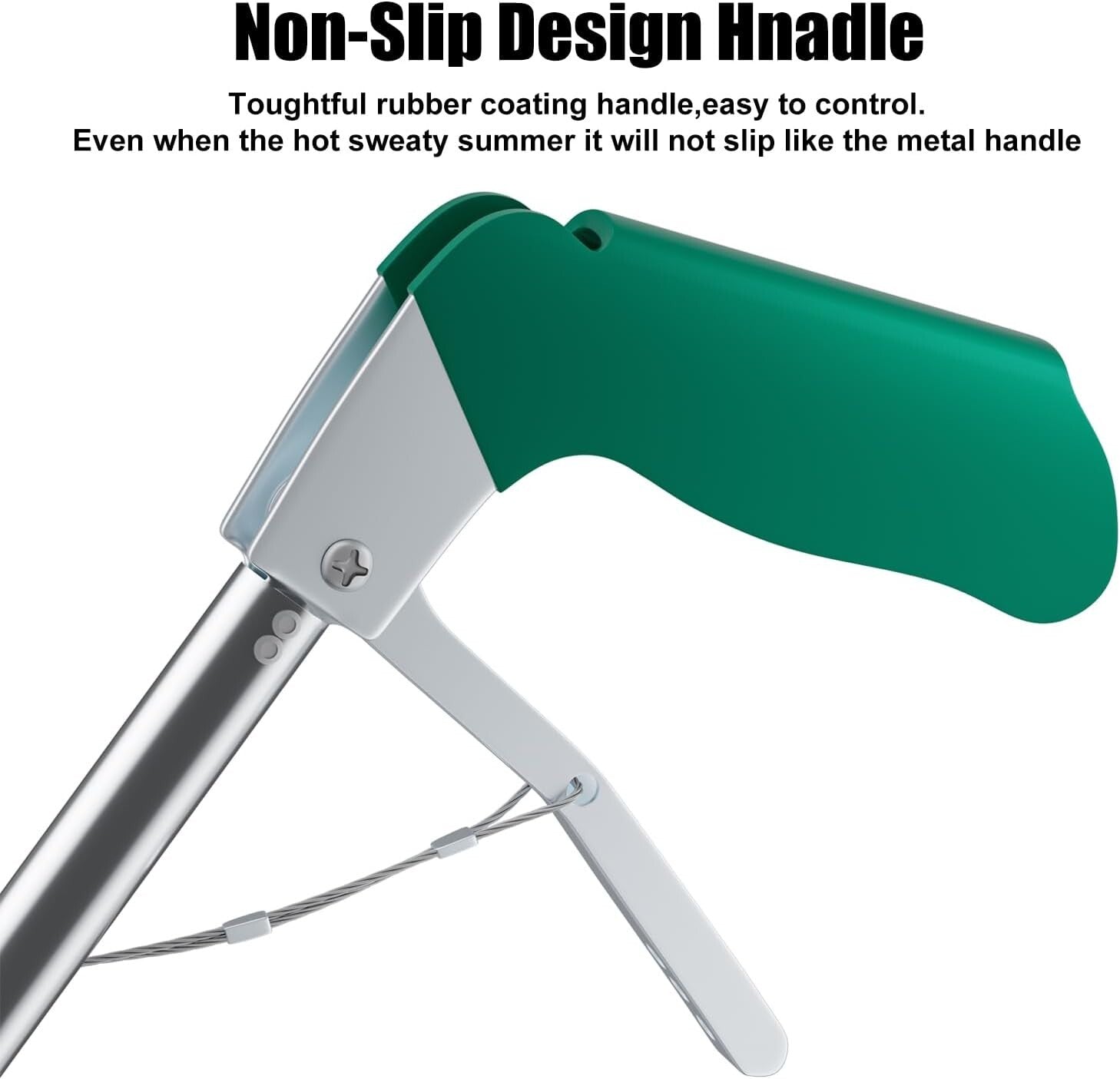 Extra Long 60” Stainless Steel Snake Tongs with Non-Slip Grip - Catch Humanely