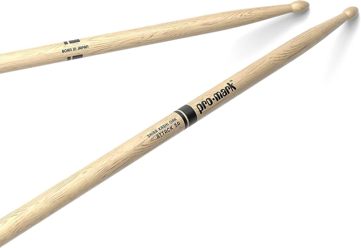 Durable Shira Kashi Oak Classic 5A Drumsticks - Perfect for Every Musician