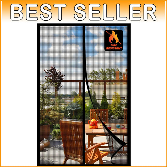 Easy Install Fiberglass Magnetic Screen Door - Keep Bugs Out, Welcome Fresh Air!