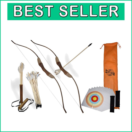 Ambidextrous Bow and Arrow Set - 33 Pieces for Youth Outdoor Adventures